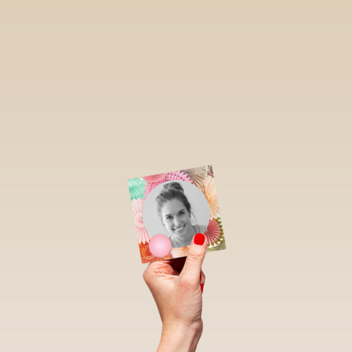 fotokaart vierkant gefeliciteerd met je verjaardag