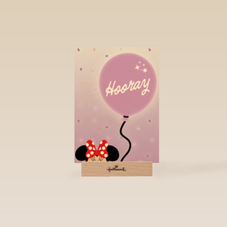Disney Minnie Mouse verjaardagskaart Hooray