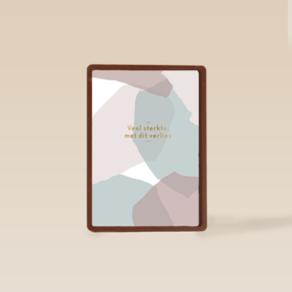 Condoleance kaart abstracte vlakken
