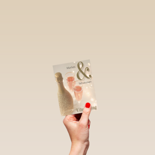 champagne uitnodiging