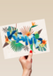 op kamp kaart jungle letters