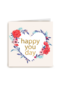 hart met bloemen happy you day
