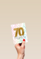 Verjaardagskaart 70 jaar en super lief