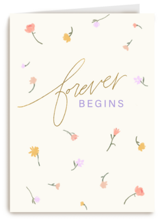 forever begins on your wedding day with flowers