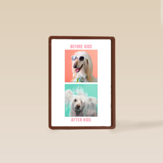 Moederdagkaart grappig before and after kids