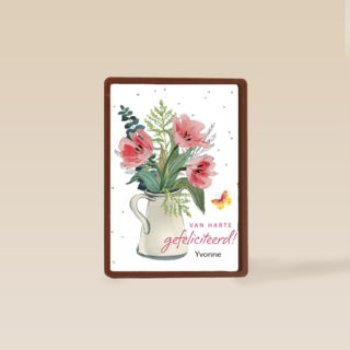 watercolor bloemen in vaas