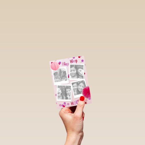 4 fotos roze slingers
