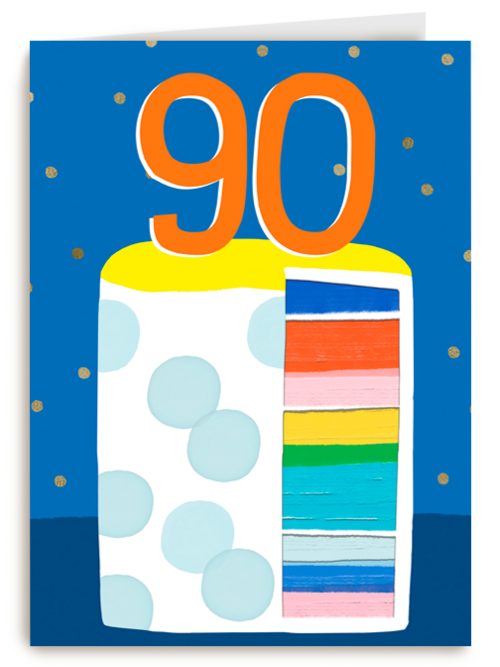 Verjaardagstaart 90 jaar