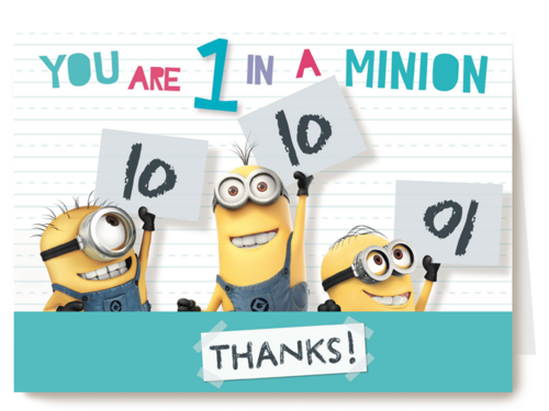 Verjaardagskaart Hallmark | Minions You Are One In A Minion