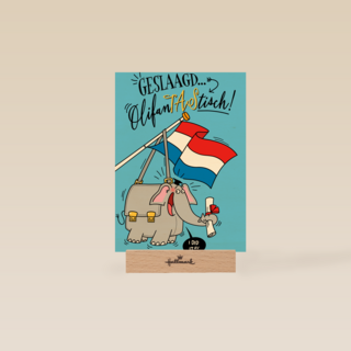 Geslaagd kaart Olifantantastisch