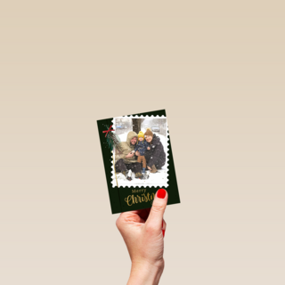 Kerst Foto postzegel