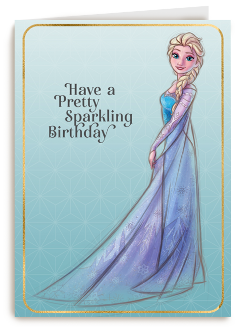 Elsa kaart have a pretty sparkling birthday