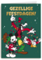 Disney kerstkaart mickey goofy donald duck