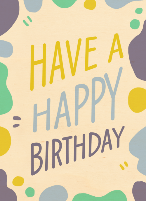 Verjaardagskaart man vrouw hip Have a happy birthday