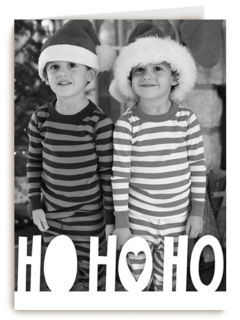 fotokaart met ho ho ho als tekst