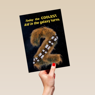 Star Wars verjaardagskaart 2 jaar