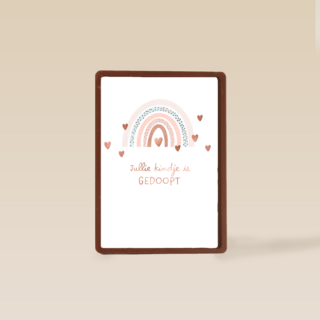 Gefeliciteerd jullie kindje is gedoopt