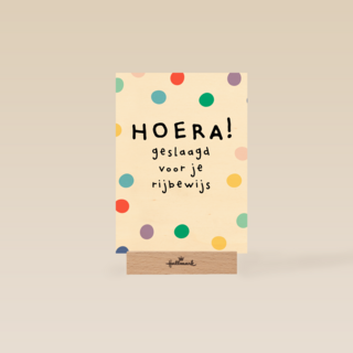 Geslaagd kaart hoera geslaagd voor je rijbewijs