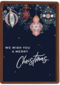 Kerstornamenten Wish you merry xmas