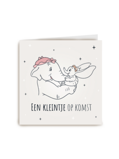 Zwangerschapfelicitatie een kleintje op komst
