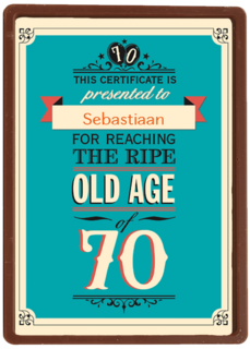 leeftijd zeventig old age