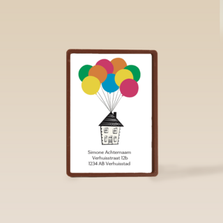 verhuizingbericht ballonnetjes