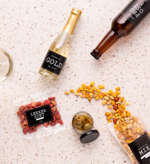 Flessenwerk Drank Cadeau Borrelpakket Biertje Wijntje