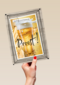 glas bier in lijst