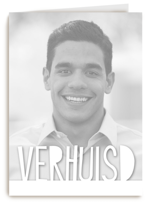 nieuwe woning verhuisd fotokaart