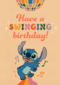 Swinging Birthday Disney Stitch