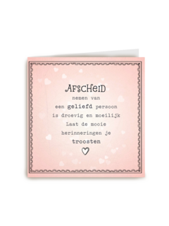 afscheid nemen
