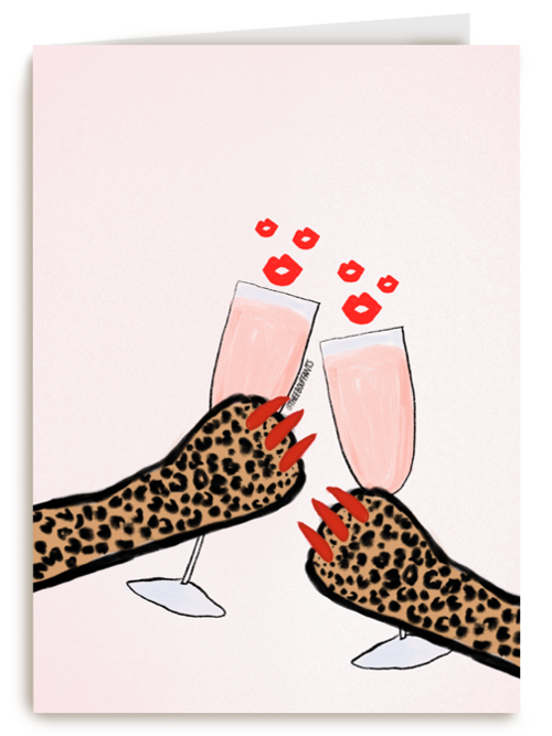 Kaart Hallmark | Felicitatie | Cheers Bouffants And Broken Hearts