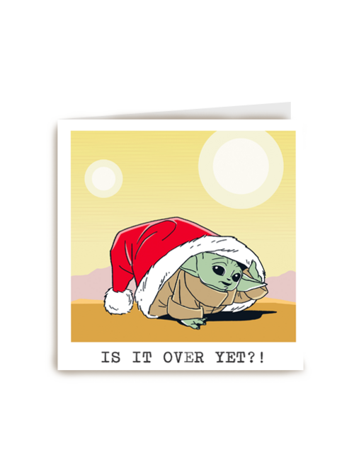 Starwars grogu grappige kerstkaart