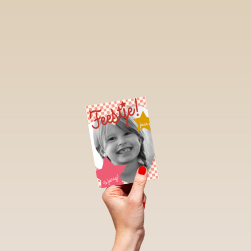 fotokaart kinderfeestje zoveel jaar