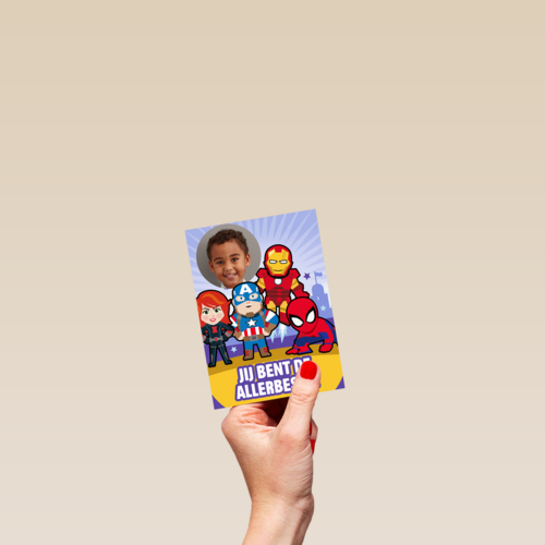Marvel kaart jij bent de allerbeste