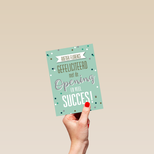 nieuwe zaak gefeliciteerd met de opening en veel succes
