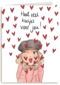 Valentijnskaart Heel veel kusjes voor jou