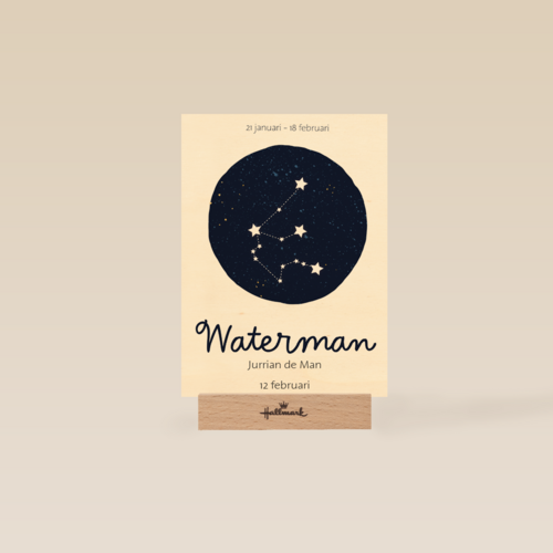 sterrenbeeld kaart waterman aanpasbare tekst