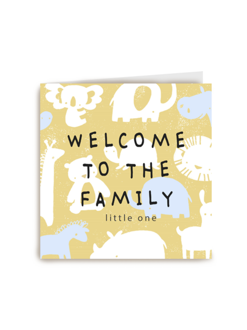 Kaart Hallmark | Geboorte Felicitatie | Welcome To The Family Little Blue One