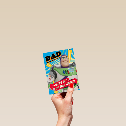 Toy Story Vaderdagkaart you are out of this world