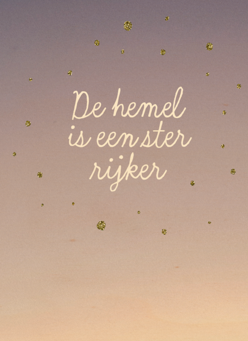 Houten Kaart Condoleance Kaarten | Houten Kaart Hallmark | Condoleance Kaarten | Condoleance Kaart De Hemel Is Een Ster Rijker