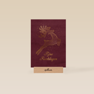 Stijlvolle kerstkaart rendier