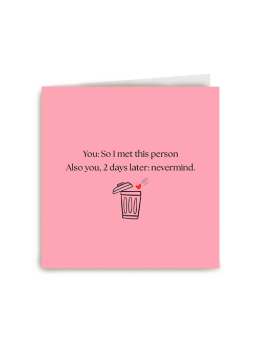 Kaart Hallmark | Vriendschap Liefde Valentijn | So I Met This Person Nevermind