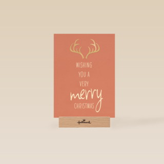 Kerstkaart hip Wishing you a very merry christmas