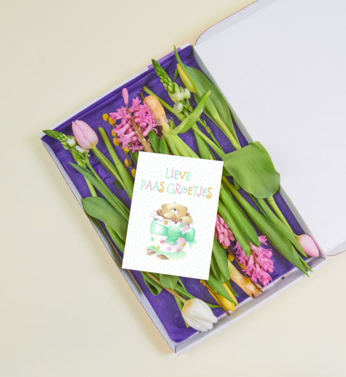 Brievenbus Boeket Bloemen Happy Spring 