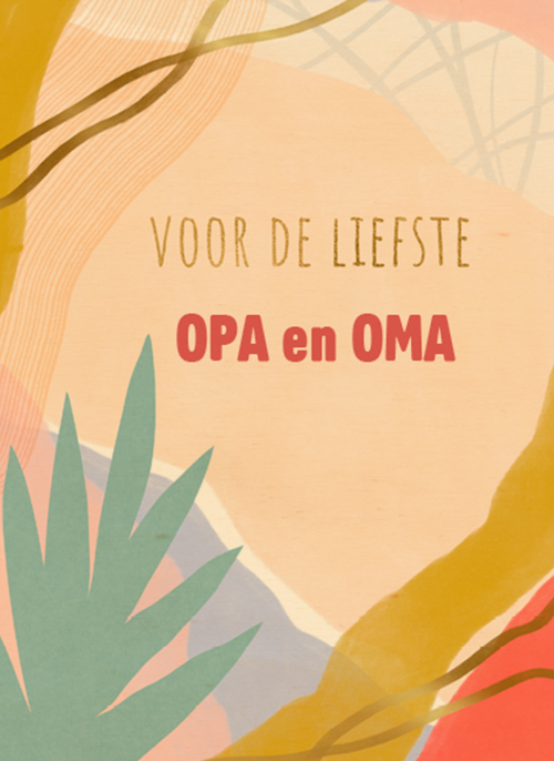 Houten Kaart | Zomaar Kaart Voor De Liefste Opa En Oma