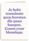 verjaardag kaart grappig borsten die gaan hangen
