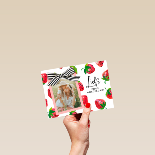 Liefs voor moederdag fotokaart