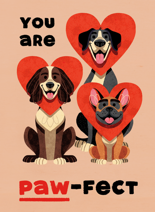 Houten Kaart Liefde | Houten Kaart Hallmark | Liefde | Folio You Are Pawfect