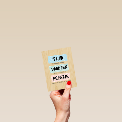 uitnodiging voor een feestje